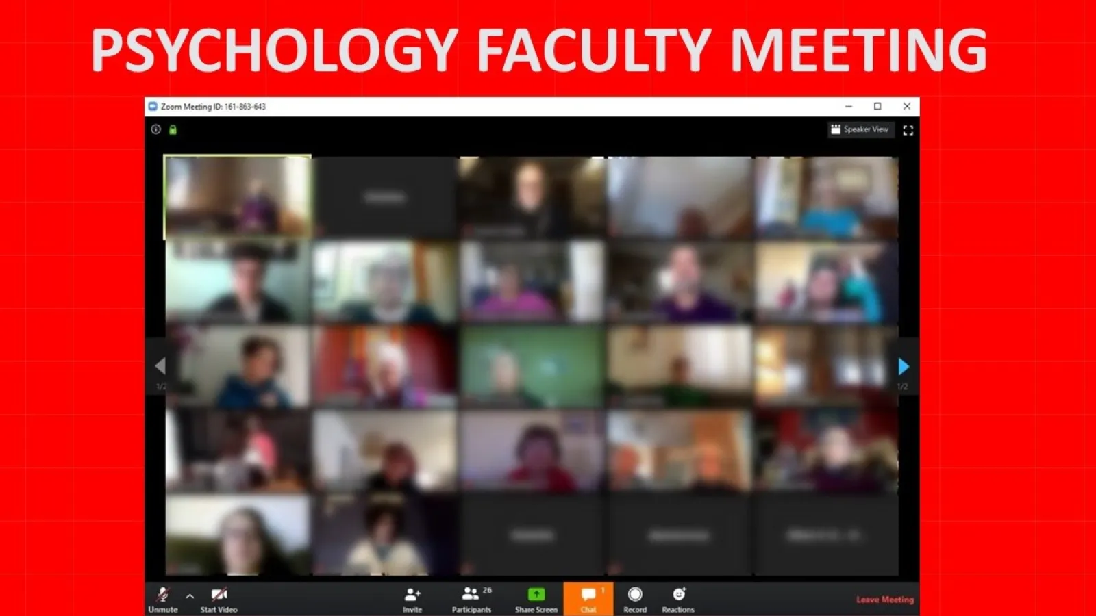 Psychology Zoom Meeting