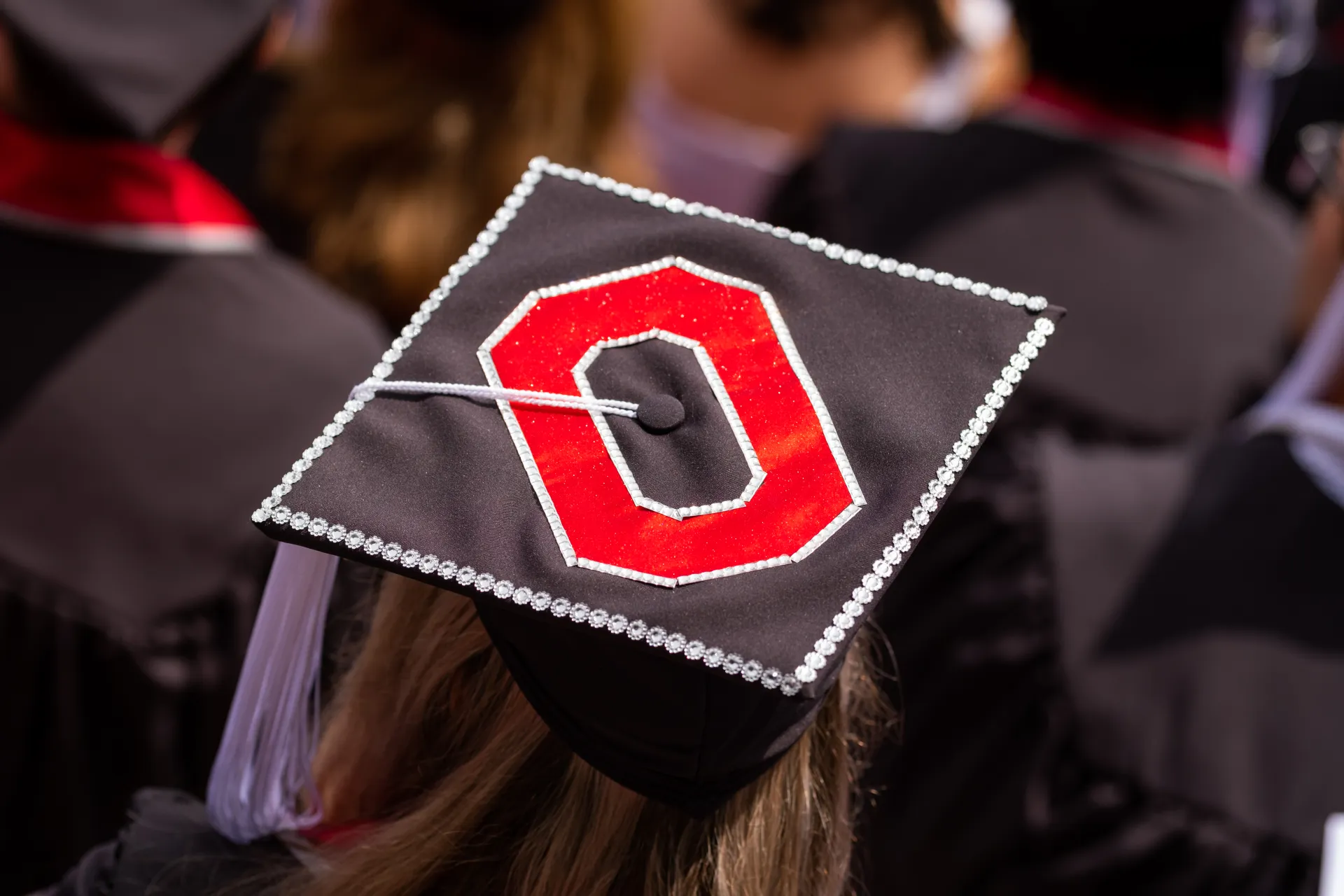 Graduation Cap with Block O